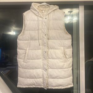 Zella Long Hooded Puffer Vest